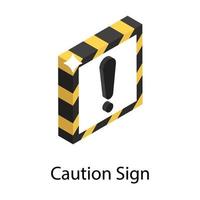 Caution Sign Concepts vector