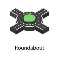 Trendy Roundabout Concepts vector