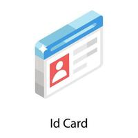 Id Card Concepts vector