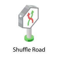 Shuffle Road Concepts vector