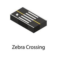 Zebra Crossing Concepts vector