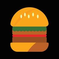 Ilustración de vector de hamburguesa