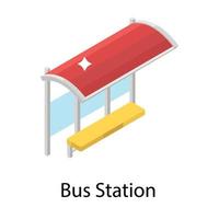 Bus Station Concepts vector