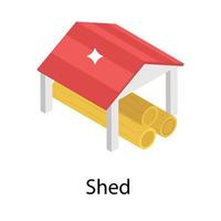 Trendy Shed Concepts vector