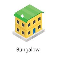 Trendy Bungalow Concepts vector