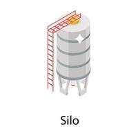 Trendy Silo Concepts vector