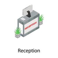 Trendy Reception Concepts vector