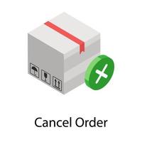 Cancel Order Concepts vector