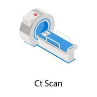 conceptos de tomografía computarizada vector