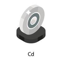 Trendy Cd Concepts vector