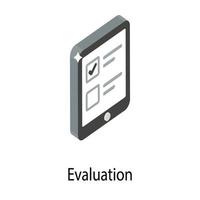 Trendy Evaluation Concepts vector