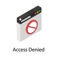 Access Denied Concepts vector