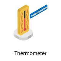 conceptos de termómetro de moda vector