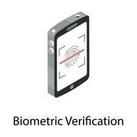 Biometric Verification  Concepts vector