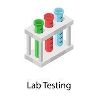 Lab Testing Concepts vector