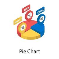 Pie Chart Concepts vector