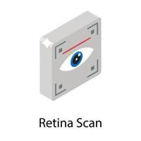 Retina Scan Concepts vector