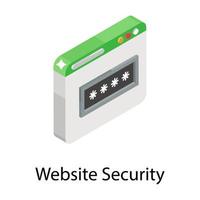 Website Security Concepts vector