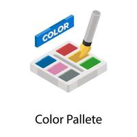 conceptos de la paleta de colores vector