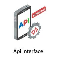 Api Interface Concepts vector
