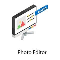 conceptos del editor de fotos vector