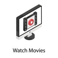 Watch Movies Concepts vector
