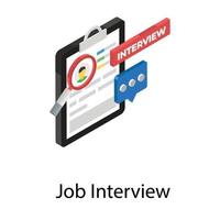 Job Interview Concepts vector