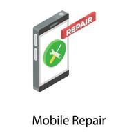 Mobile Repair Concepts vector