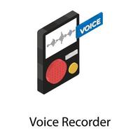 Voice Recorder Concepts vector