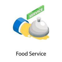 conceptos de servicio de alimentos vector