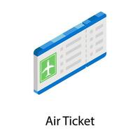 Air Ticket Concepts vector