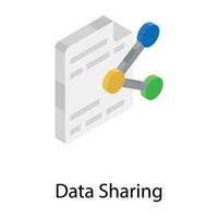 Data Share Concepts vector