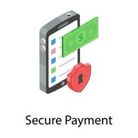 Secure Payment Concepts vector