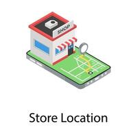 Store Location Concepts vector