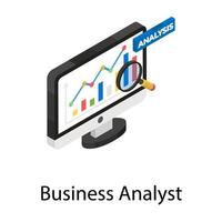 conceptos de análisis empresarial vector