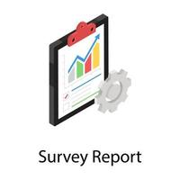 Survey Report Concepts vector