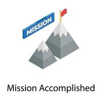 Mission Accomplished Concepts vector