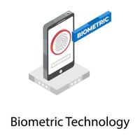 Biometric Technology Concepts vector