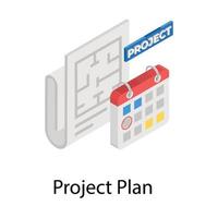 conceptos del plan del proyecto vector