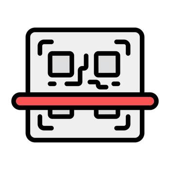 Qr code, vector of matrix barcode