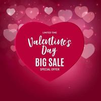 Valentine's Day Love and Feelings Sale Background Design. Vector illustration