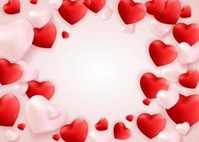 Valentine's Day Love and Feelings Background Design. Vector illustration