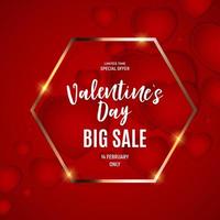 Valentine's Day Love and Feelings Sale Background Design. Vector illustration