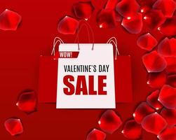 Valentine's Day Love and Feelings Sale Background Design. Vector illustration