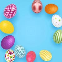 Abstract Easter Template Background Vector Illustration