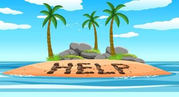 Help on tropical island vector