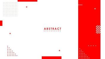 Abstract white and red background with geometric shape and minimal element