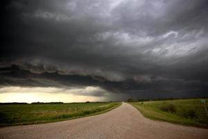 pradera nubes de tormenta canadá foto