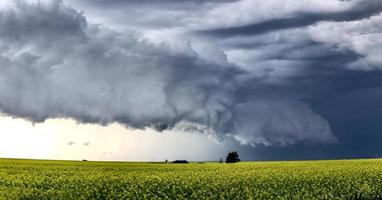 pradera nubes de tormenta canadá foto