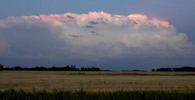 pradera nubes de tormenta foto